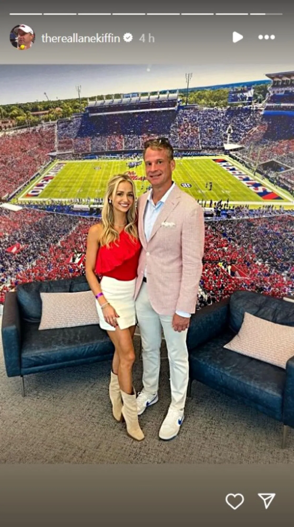 Sally Rychlak and Lane Kiffin